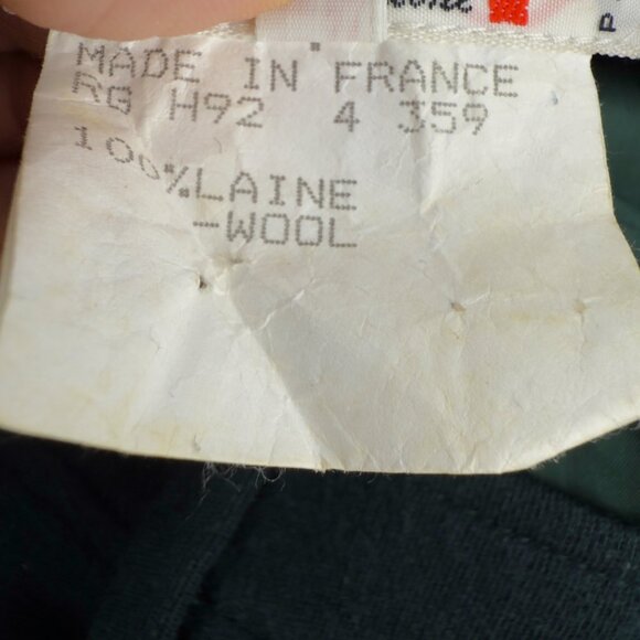 YVES SAINT LAURENT Vtg 100% Wool Heritage Pockets Designer Flared Midi Skirt 42 - Picture 9 of 13